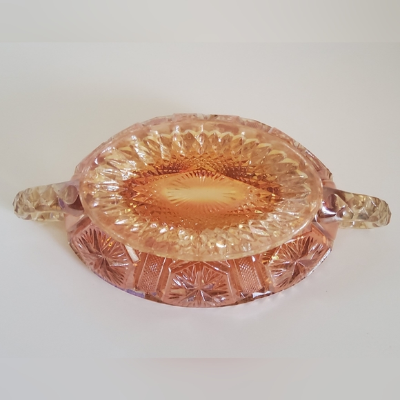 Vintage Imperial Star and File Marigold Carnival Glass Bowl - Picture 7 of 7